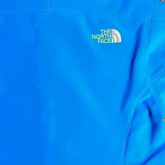 The North Face Blue Fleece Lined Coat Jacket Zip Up Size Small - Picture 7 of 7